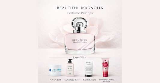 Beautiful Magnolia by Estée Lauder: Best Lotion Pairings for Perfume Layering